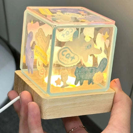 Puppy Night Light – Cute Acrylic USB Bedside Lamp, Atmospheric Bedroom Decor & Gift for Girls