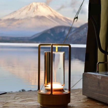 Portable Rechargeable Table Lamp – Romantic Ambient Light for Hotel & Camping