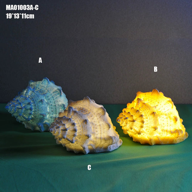 Resin Conch Night Light Ocean Series Pendant Decorative Lamp Holiday Gift