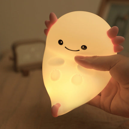 Hexagon Dinosaur Silicone Night Light – USB Rechargeable 3-Level Tap Control LED Lamp with Colorful Timer & Bedside Mood Lighting