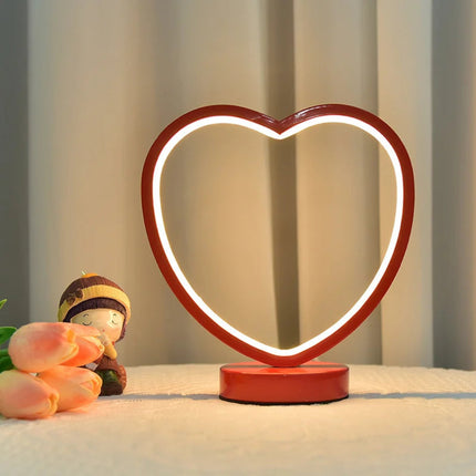 Creative Red Wedding Table Lamp Bridal Room Decoration Bedside Dowry Lamp Gift for Bride