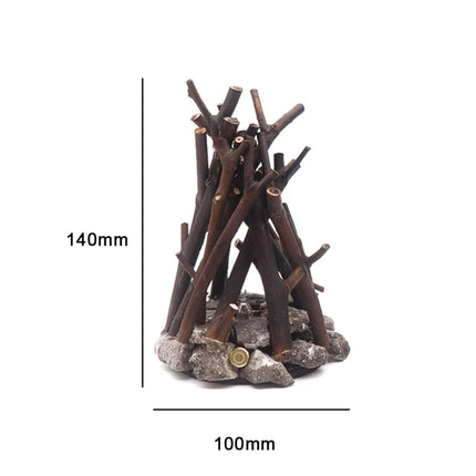 Creative Retro Tree Branch LED Night Light Handmade Bonfire Style 3D Desktop Ornament Home Decoration