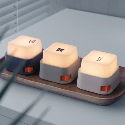 Mini Keyboard Night Light – Creative Rechargeable LED Desk Lamp & Decompression Atmosphere Light for Bedroom Bedside Decor