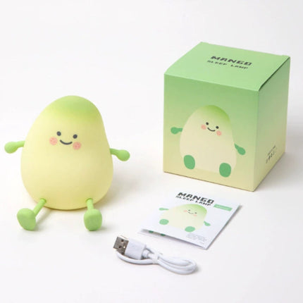 Small Green Mango Silicone Lamp – Timed Pat Night Light & Phone Holder For Kids