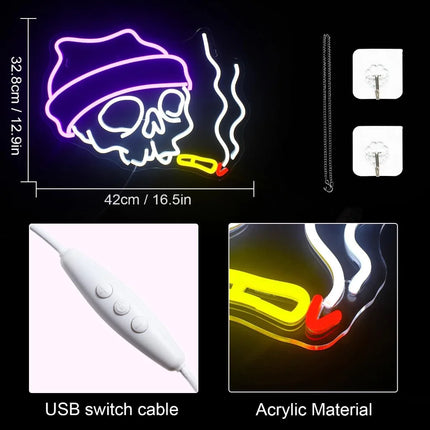 Haunted Skull Led Piece