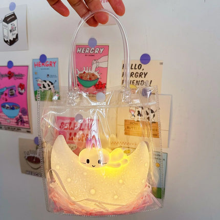 Creative Moon Night Light for Kids – Luminous Cartoon Rabbit Desk Lamp, Birthday Gift & Decorative Ornament