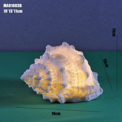 Resin Conch Night Light Ocean Series Pendant Decorative Lamp Holiday Gift