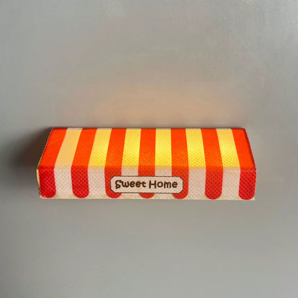 Creative Magnetic LED Refrigerator Sticker Warm Home Miniature Stall Light Simulation Decorative Atmosphere Lamp