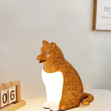Talking New Lucky Dog Bedside Night Light – USB Charging Decorative Lamp with Sound & Aromatherapy
