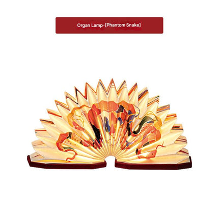 Creative Book Lamp – Portable Folding Lantern for Campus, University & Annual Meeting Gifts, New Year Cultural Decor