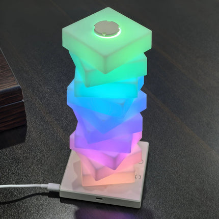 DIY Creative Desk Lamp LED Rechargeable Night Light Colorful Bedside Lamp Bedroom Atmosphere Ornament Gift