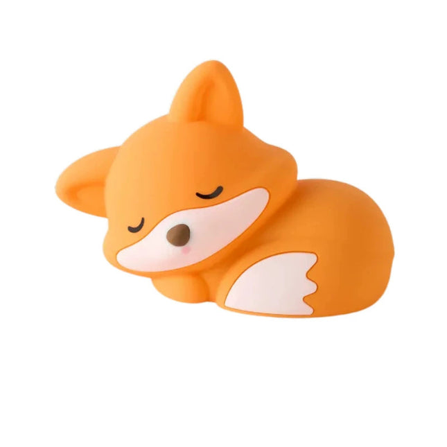 Little Fox Night Light USB Rechargeable Cartoon LED Bedside Lamp Creative Bedroom Atmosphere Light
