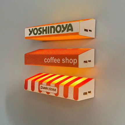 Creative Magnetic LED Refrigerator Sticker Warm Home Miniature Stall Light Simulation Decorative Atmosphere Lamp