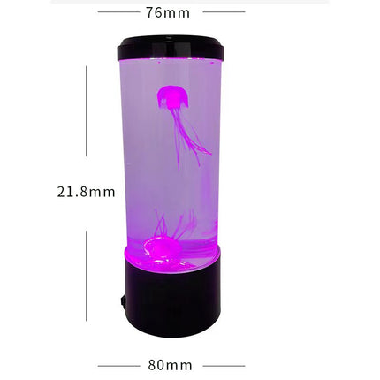 Large Jellyfish Lamp – USB Colorful LED Color-Changing Simulation Aquarium Night Light for Home & Desktop Decor