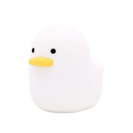 Cute Duck Silicone Night Light USB Rechargeable Children's Sleeping Lamp Creative Bedside Atmosphere Light Novelty Gift