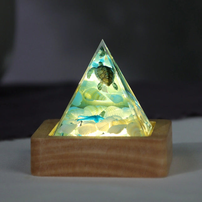 Ocean Pyramid Lamp