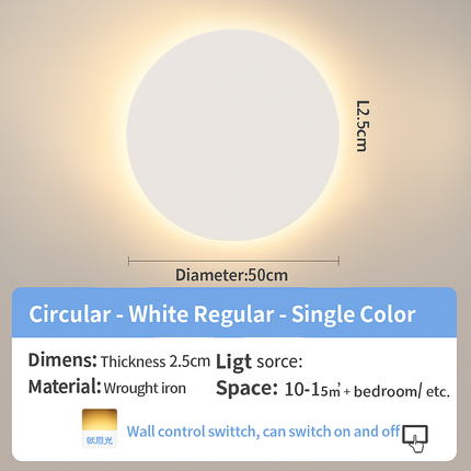 Outdoor round up/down wall light

