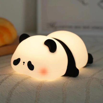 Panda lamp with soft glow

