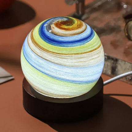 Planet lamp with stand


