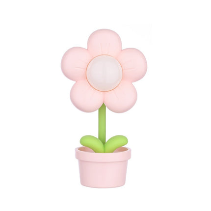 Portable flower pot night lamp

