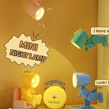 Rechargeable mini dino night light

