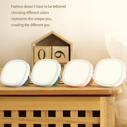 Rechargeable portable vanity mirror

