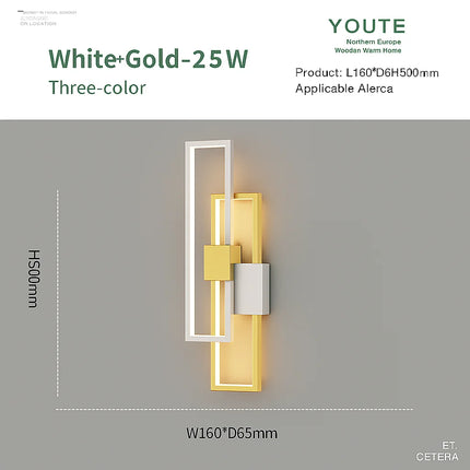 Rectangle exterior wall light


