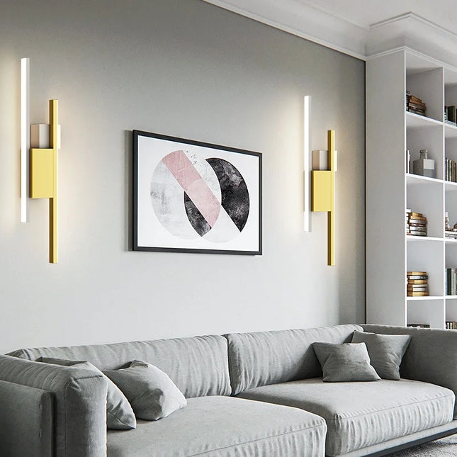 Rectangular entrance wall light

