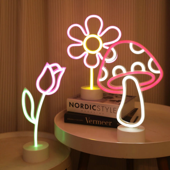 Retro Neon Table Lamps