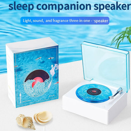 Retro vinyl record speaker

