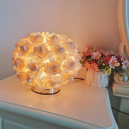 Rose flower bedside lamp

