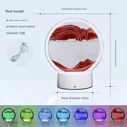 Round Sand Art Lamp

