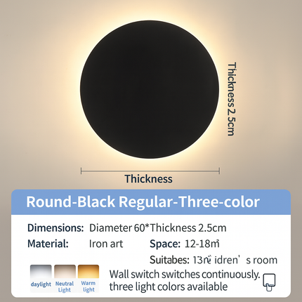 Round decorative outdoor wall light

