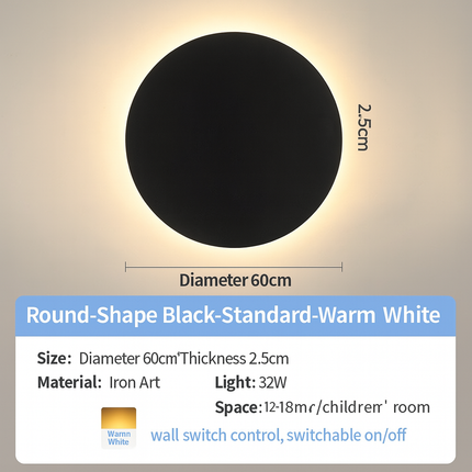 Round marine-grade wall light

