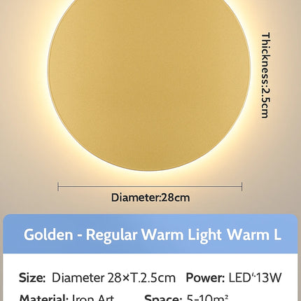 Round wall light for bathroom

