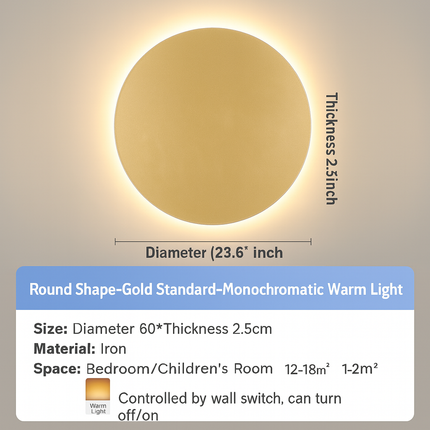 Round wall light for entryway

