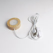 Plug-in frosted round 6cm (three-color light)