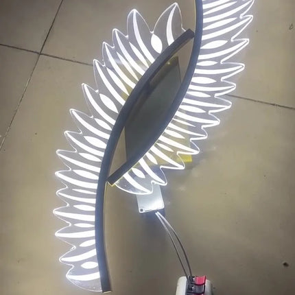 Rustic coconut leaf lighting

