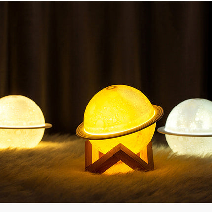 Saturn humidifier desk lamp

