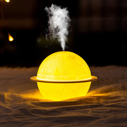 Saturn moon humidifier lamp

