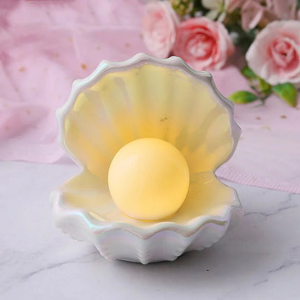 Shell lamp home décor pearl

