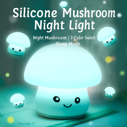 Silicone Mushroom Night Light