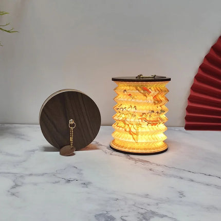Soft Glow Paper Lantern Lamp

