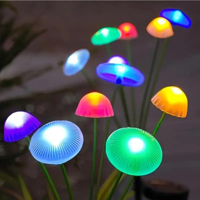 Solar mushroom garden lights

