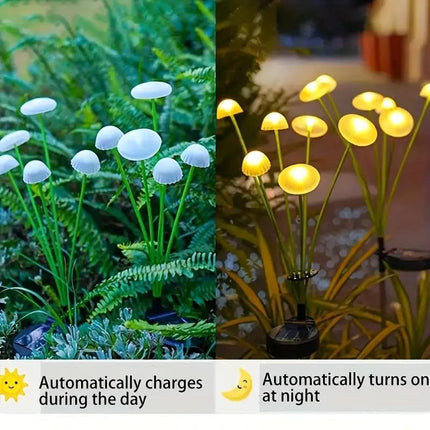Solar mushroom pathway lights

