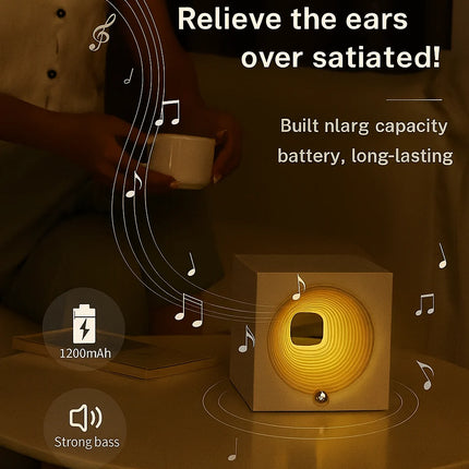 Speaker with LED night lamp


