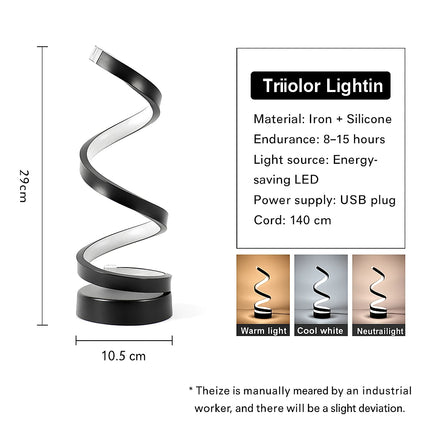 Spiral lamp for living room

