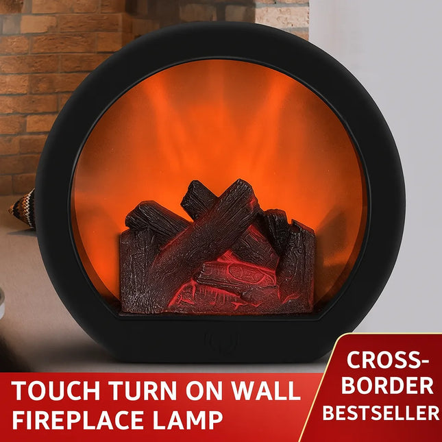Tabletop Fireplace Lamp