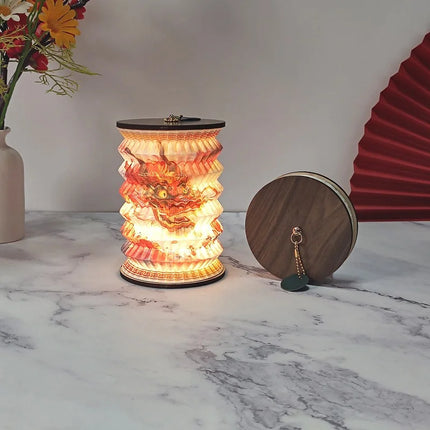 Textured Paper LED Lamp



