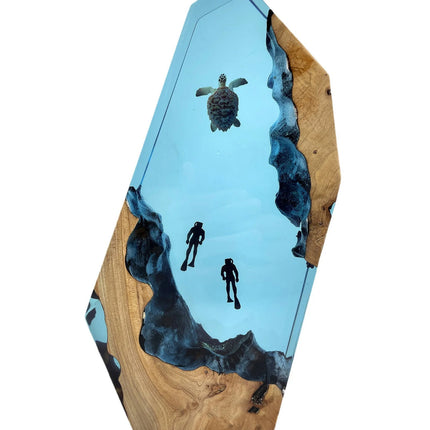 Turtle Ocean Wave Epoxy Lamp

